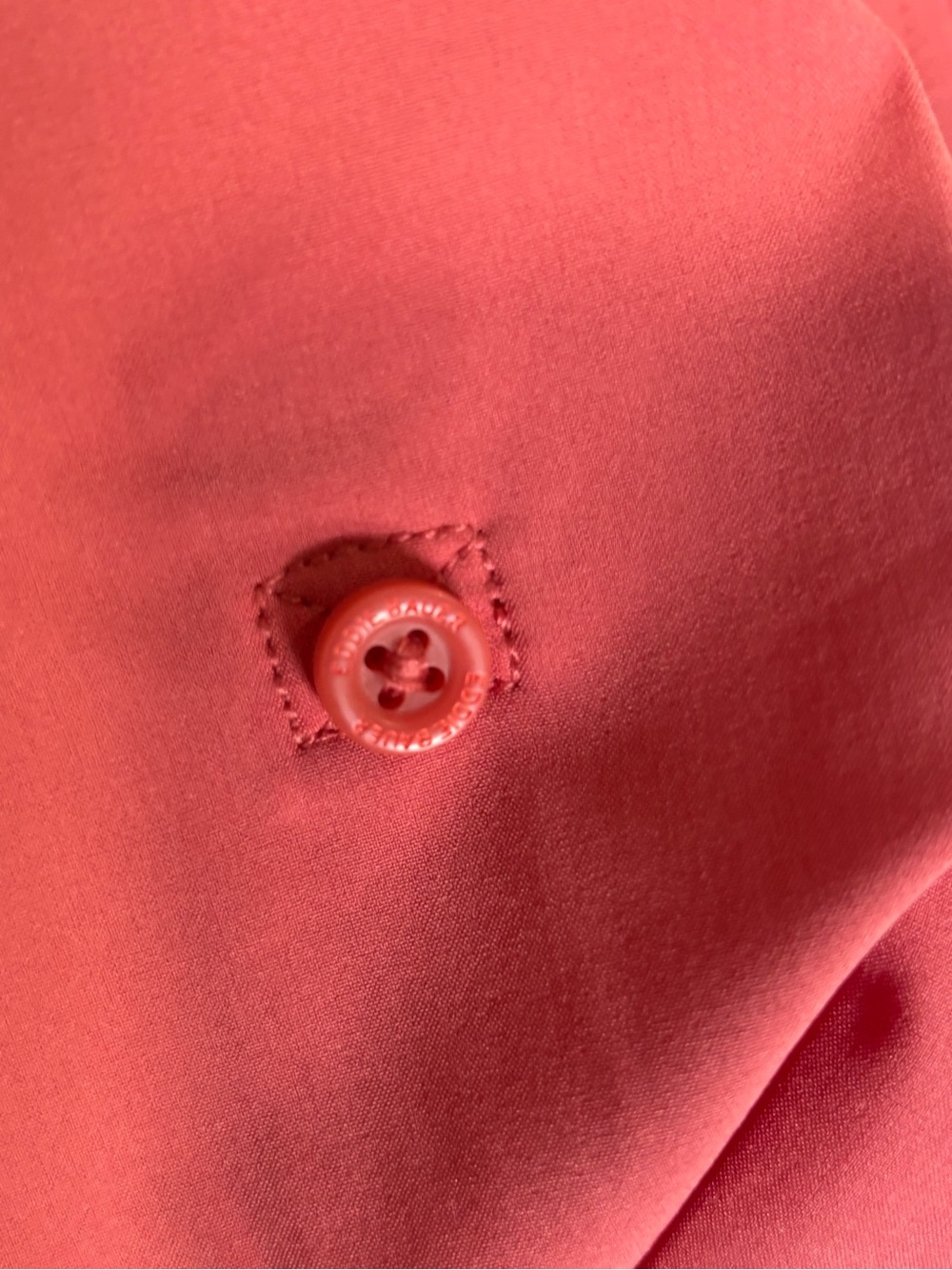 🔴Eddie Bauer Coral-Red Button Down Shirt - Picture 6 of 12